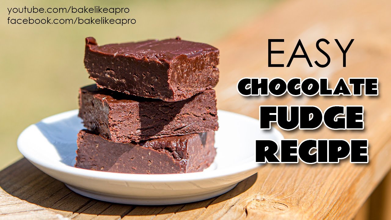 Easy Chocolate Fudge Recipe Only 2 Ingredients