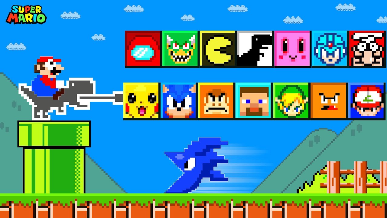 Super Mario Bros. But Something's Wrong With All Game Characters Are Custom Item Blocks?