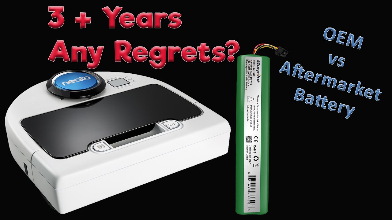 Neato Botvac Long Term Review with Aftermarket Battery vs OEM Comparison.