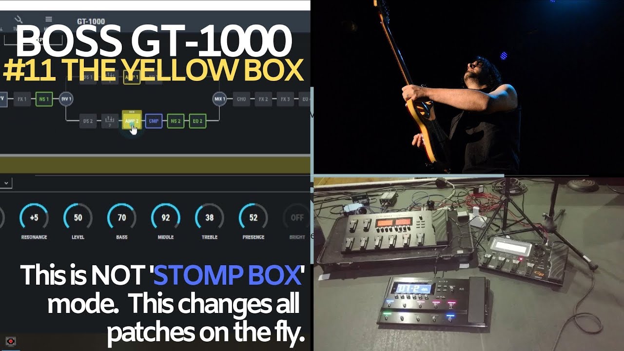 BOSS GT-1000 #11 SECRET (The Hidden Yellow Box) i.e. Stompbox Feature