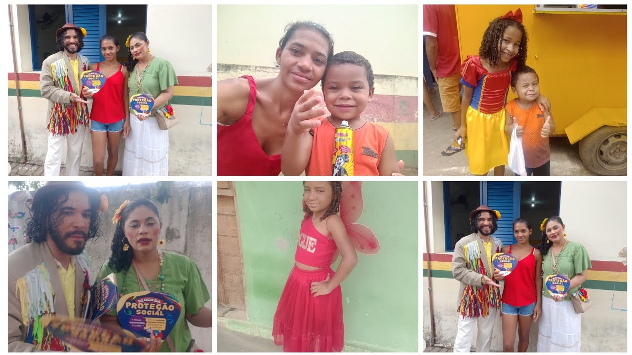 Fui à escola de José Cleiton para festinha de carnaval saímos para rua foi bem animado🎊🎉
