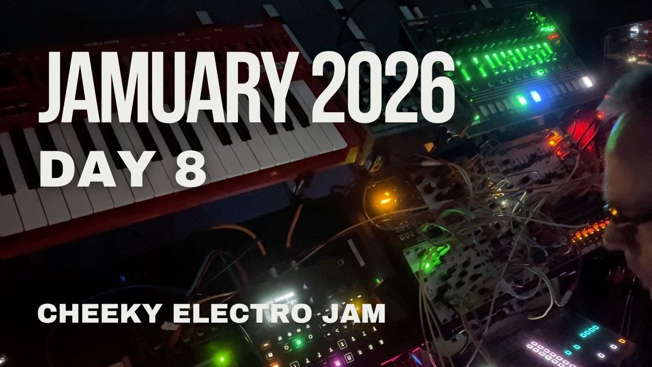 Cheeky little electro jam on the modular synth #modularsynth #jamuary #electro #808 #digitakt