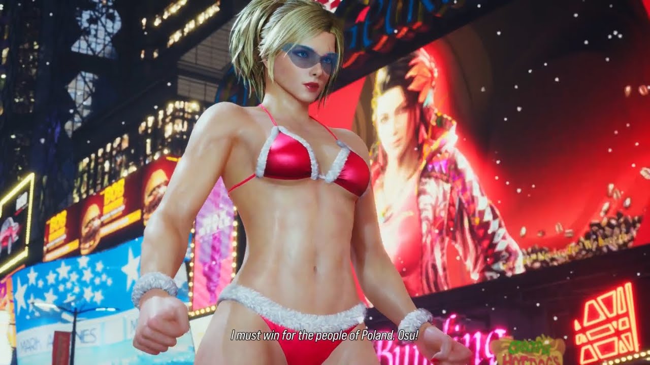 TEKKEN 8 (2024) - Lidia Sobieska (Cheeky Santa Bikini) Arcade Mode