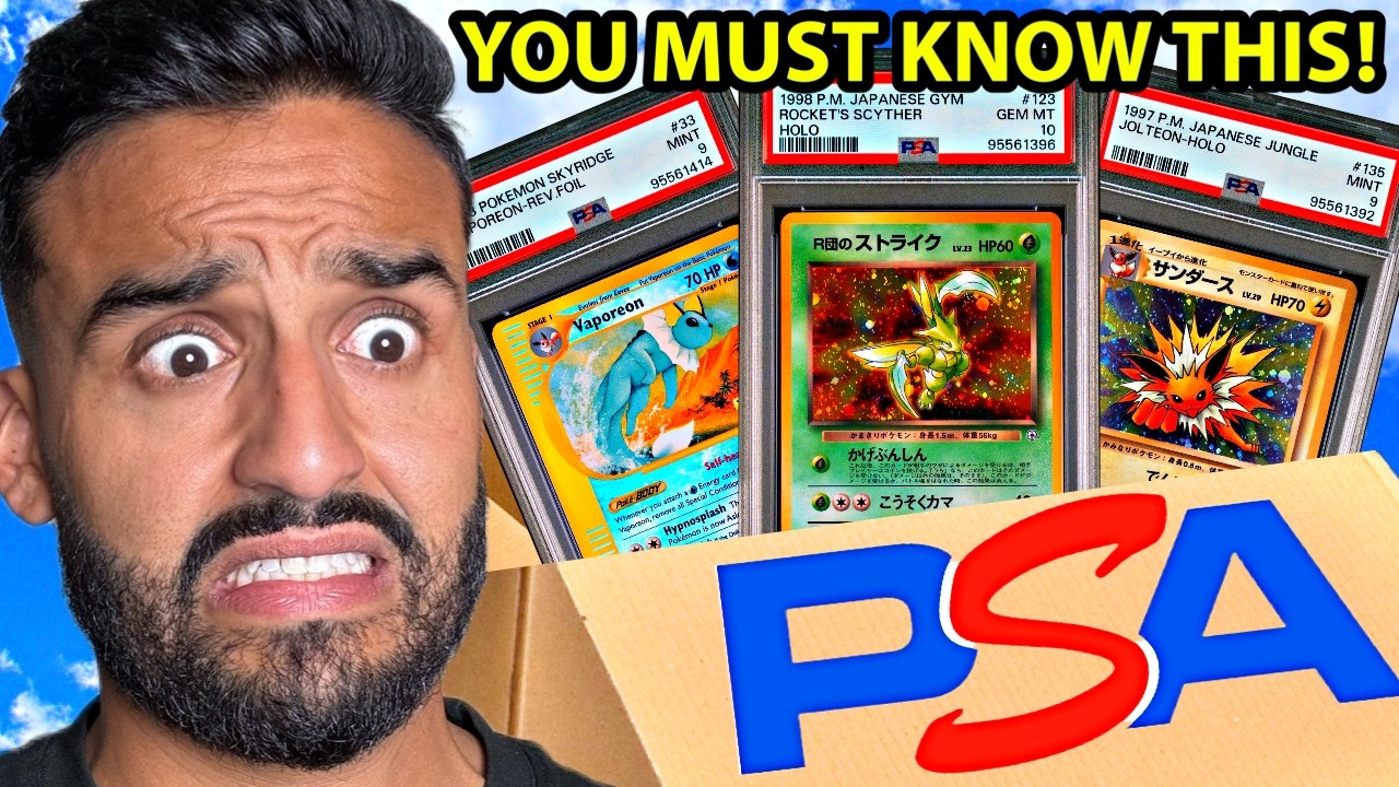 Grading VINTAGE Pokemon Cards with PSA? WATCH THIS!