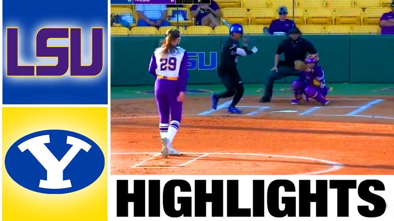 BYU vs #11 LSU Highlights | NCAA Softball Highlights | 2023 College Softball Highlights