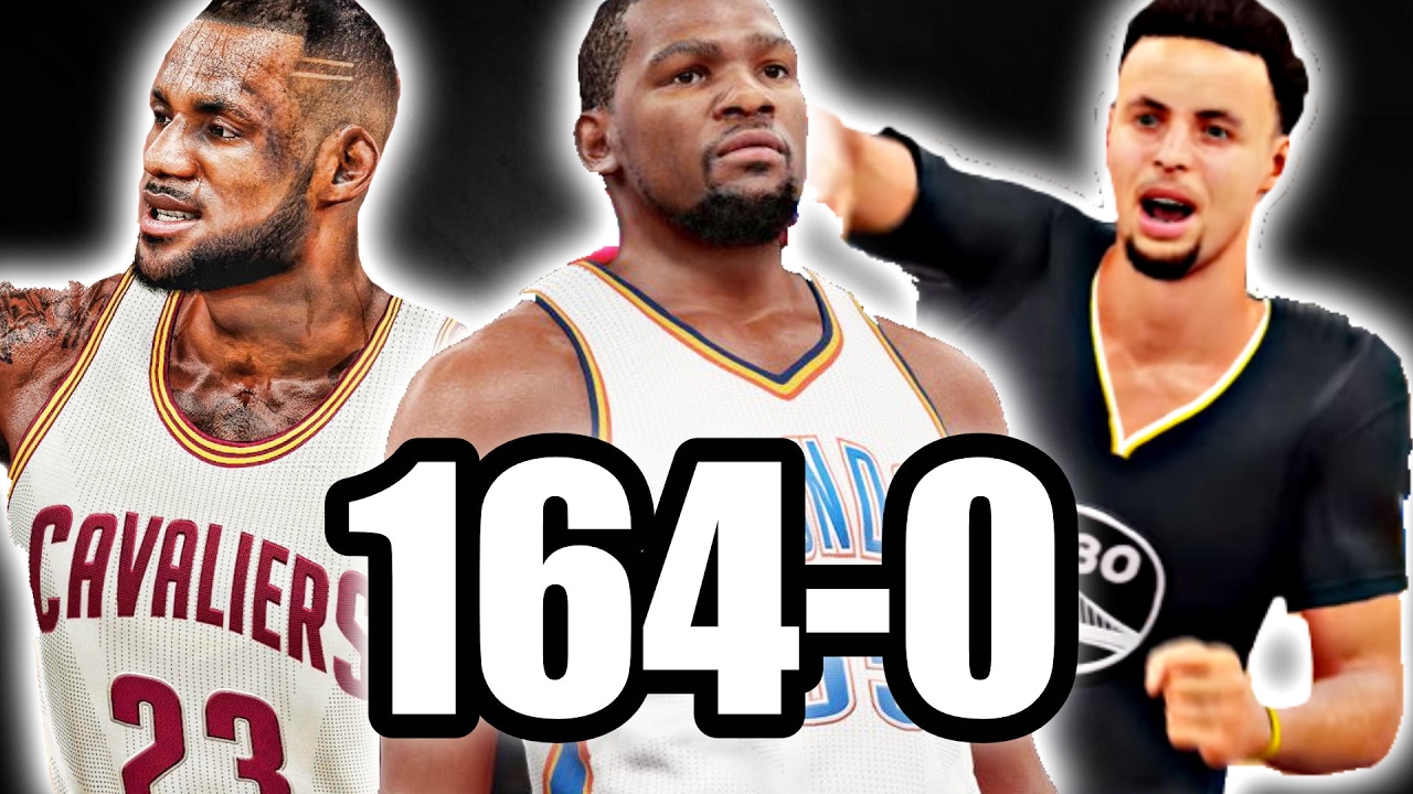 COULD THE LAST 10 MVPS TOGETHER GO 164-0? NBA 2K17 CHALLENGE