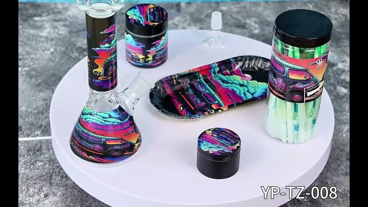 cone case bong smoking kit in gift box