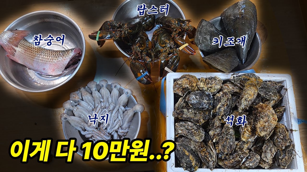 10만 원으로 노량진 새벽 경매시장 털어봤습니다. 대형 마트보다 얼마나 더 살까? #노량진 #경매