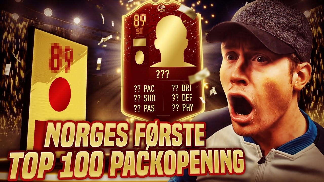 NORGES ALLER F&Oslash;RSTE TOP 100 PACKOPENING🔥 - Norsk FIFA 20