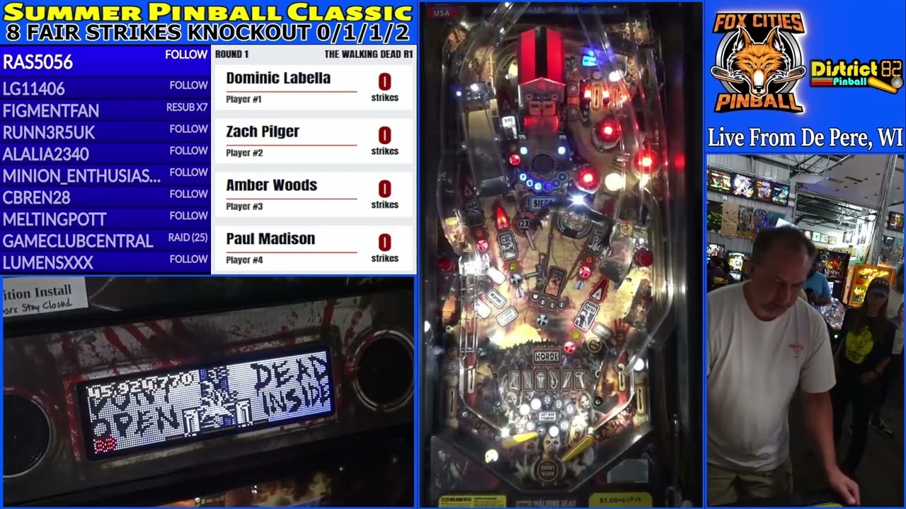 Summer Pinball Classic - 8 Fair Strikes Pinball Tournament