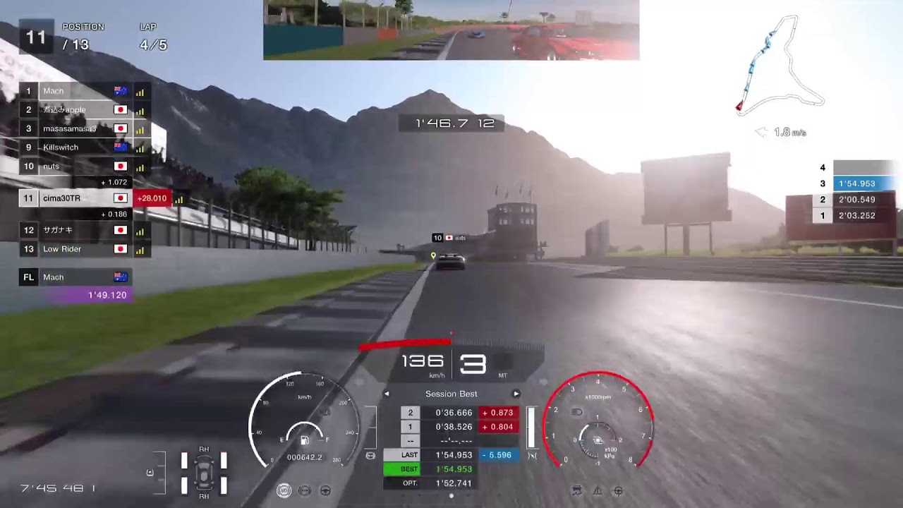 GT7 daily race B    参戦　　ぎりぎりC帯のドライバー