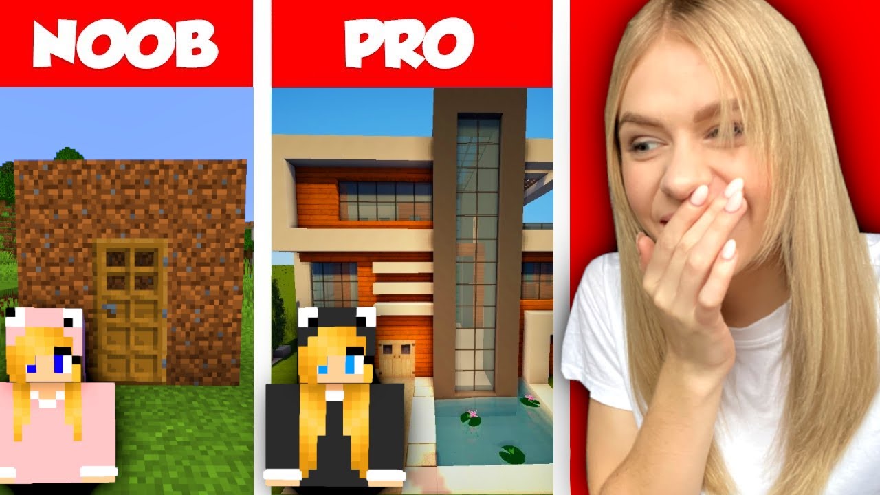 NOOB vs PRO z MŁODSZĄ SIOSTRĄ w MINECRAFT!