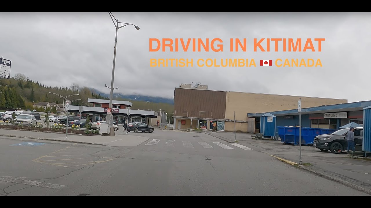 KITIMAT BC (British Columbia) Canada - DRIVING around Town