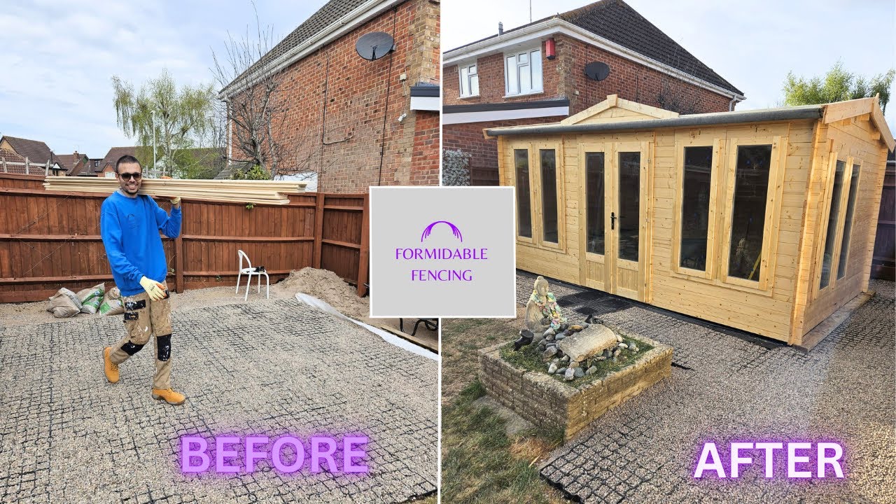 Dunster House, Summerhouse Cabin Build Time Lapse.Formidable Fencing