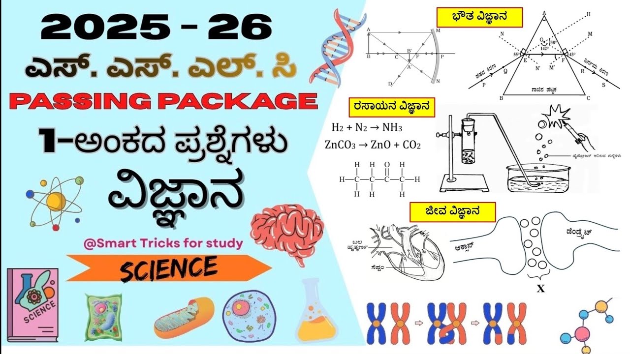 SSLC Science Model Question + Preparatory Exam Key Answers 2026 | SSLC Exam Key [ 83-K ] PDF - 1
