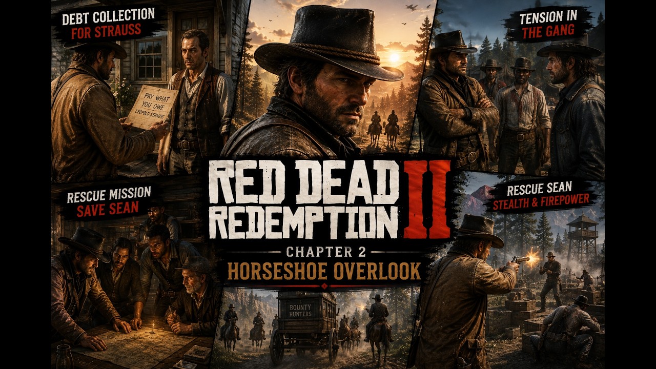 Red dead redemption 2 PC gameplay Part 8 | Chapter 2 Horseshoe Overlook