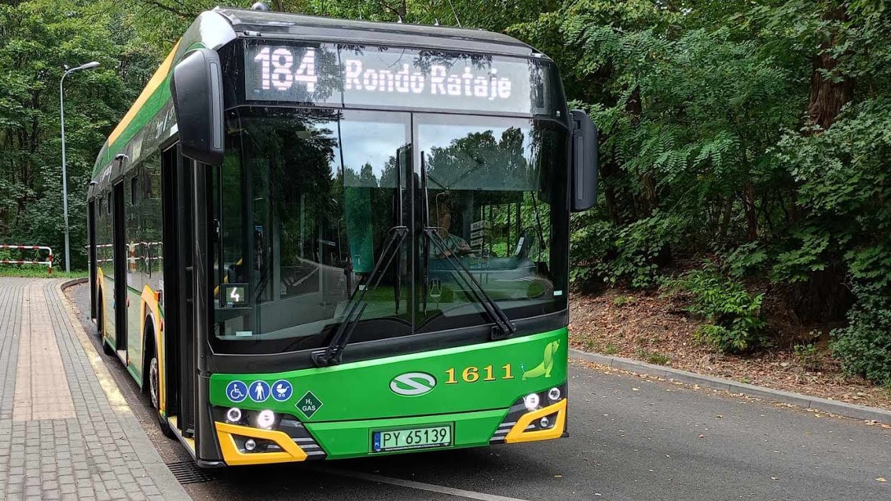 MPK Poznań - Solaris Urbino 12 IV FL hydrogen #1611 | Linia 184/4 🎶 Gorgeous TSA TMF 🎶