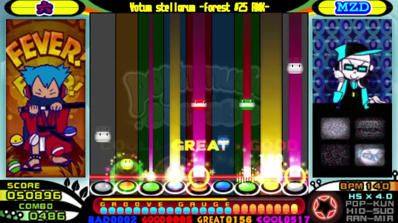 (ToxicTurtle) Votum stellarum -forest #25 RMX-【EX☆47】 【pop'n portable】A Rank