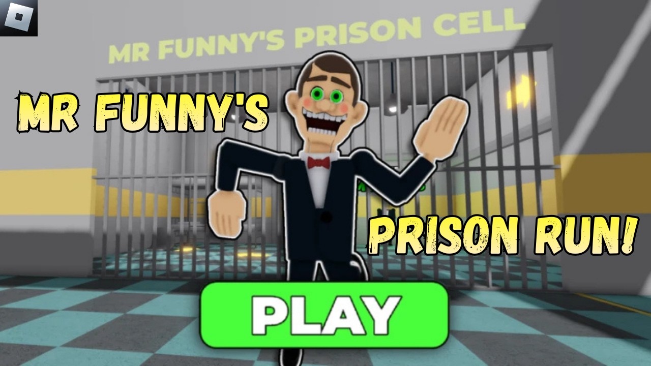 MR FUNNY'S PRISON RUN! WALKTHROUGH FULL GAME | ROBLOX OBBY
