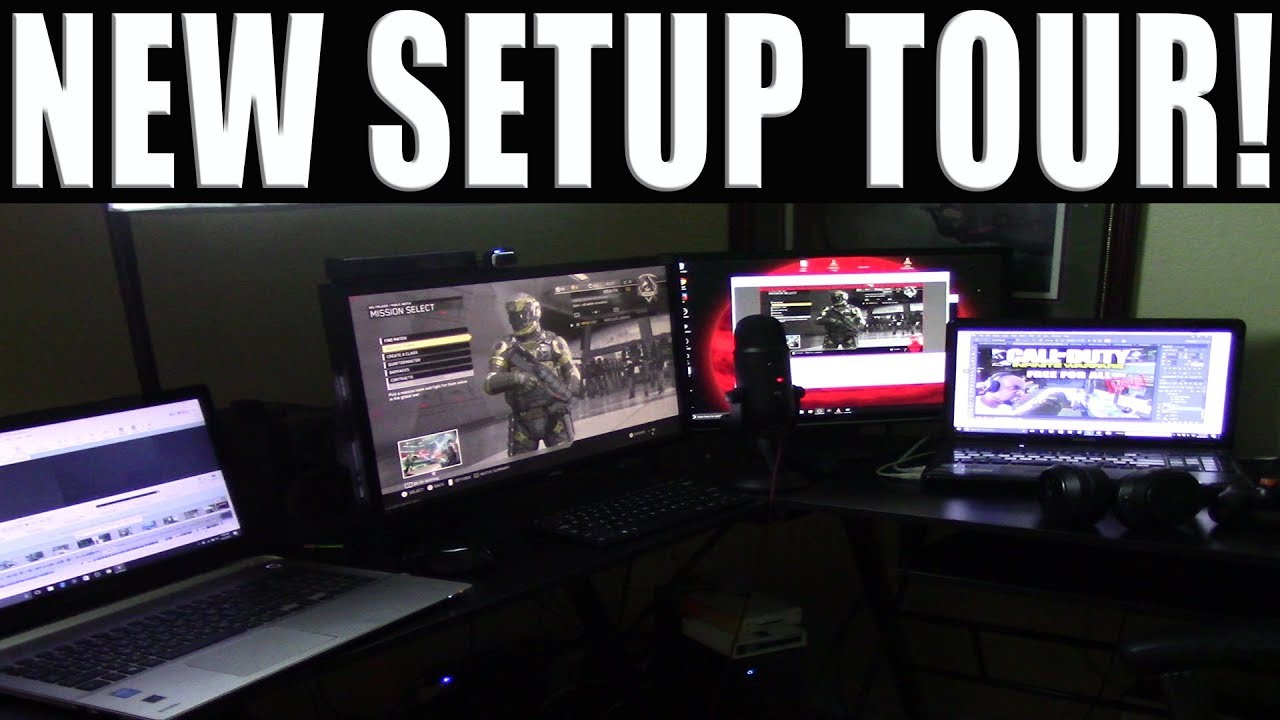 THE MERCILESS BADASS SET UP TOUR! CALL OF DUTY YOUTUBE GAMING & STREAMING SETUP!