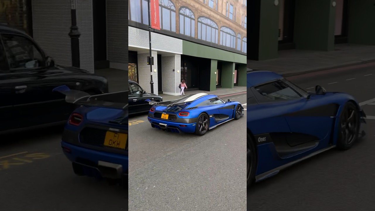 $6.5 million, 1340 Horsepower koenigsegg one:1 in #London #cars #ytshorts #supercarsoflondon #one:1