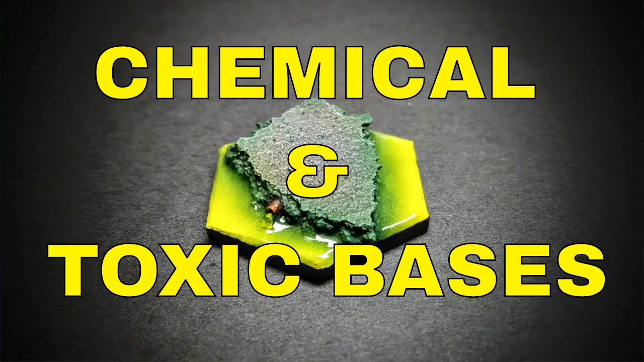 How to Make and Paint Chemical Toxic Bases | Battltetech Basing Tutorial