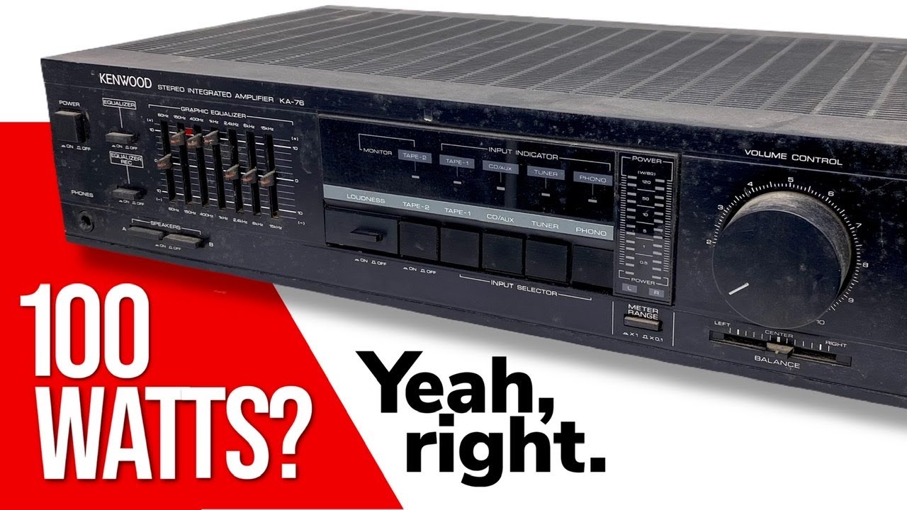 Усилитель Kenwood KA-76. Давайте его починим. Давайте его протестируем.