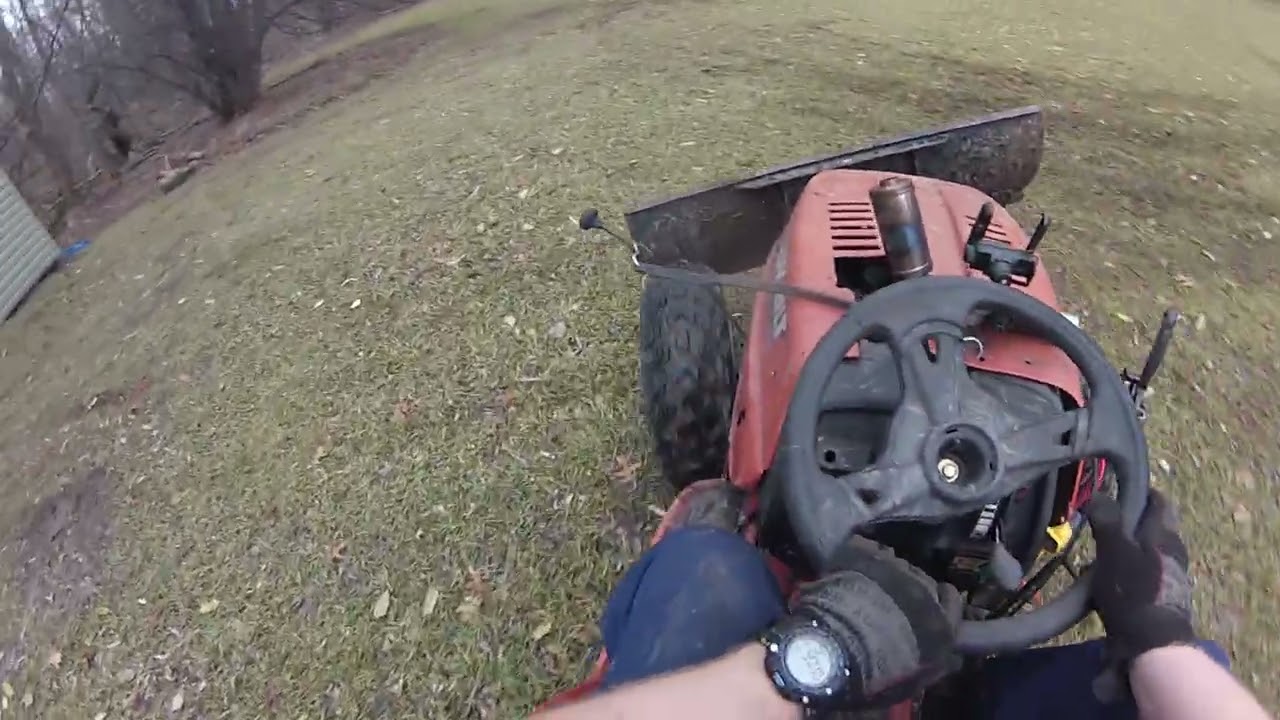 lawnmower dirt drifting