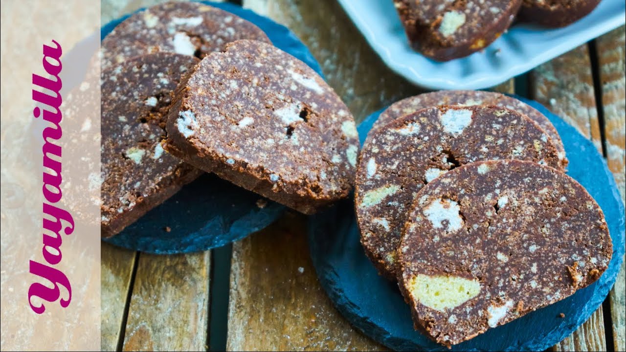 🇮🇹 Salame di Cioccolato Senza Uova e Burro 🇬🇧 Eggless and No Butter Chocolate Salami