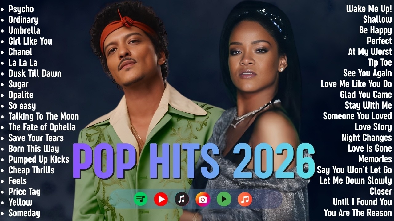 Spotify Pop Hits 2026🎧🌿Taylor Swift, Bruno Mars, Ed Sheeran, Billie Eilish 🔥 Most Streamed Pop Hits