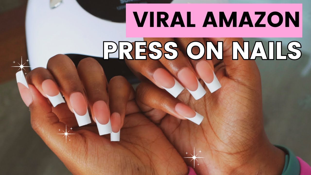 Trying the Viral Amazon Btartbox Press On Nails | How to Apply Press On Nails
