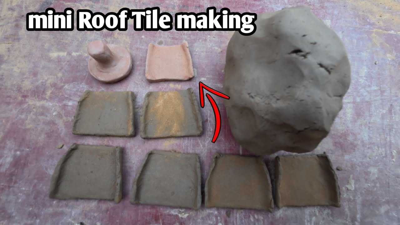 I Build a Small Roof Tile Out of Clay with Small Tools|| science project  @Pipro-craft7