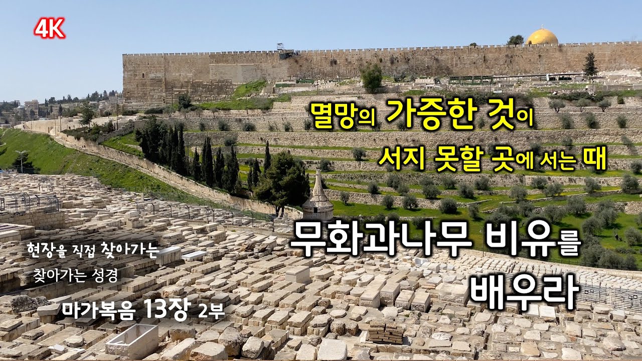 [152] 마가복음 13장/2부/멸망의 가증한 것/압살롬의 묘/스가랴의 묘/무화과나무 비유를 배우라/종말의 때/찾아가는 성경/유병성 목사