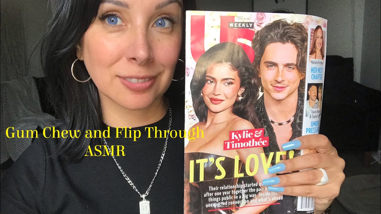 Gum Chewing ASMR | Flip Through Celeb Gossip and Commentary 😉