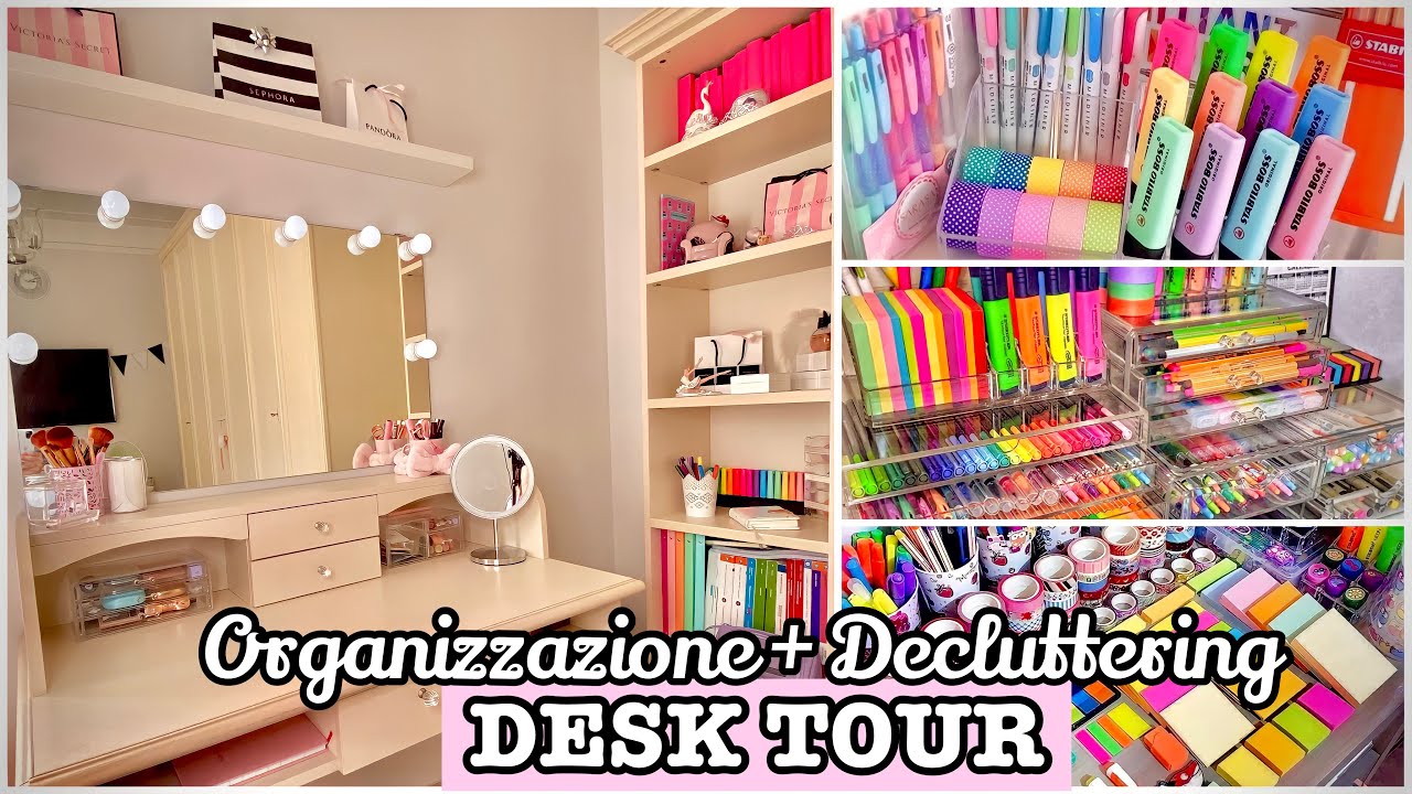 DESK TOUR Organizzo la mia scrivania + Decluttering #BackToSchool