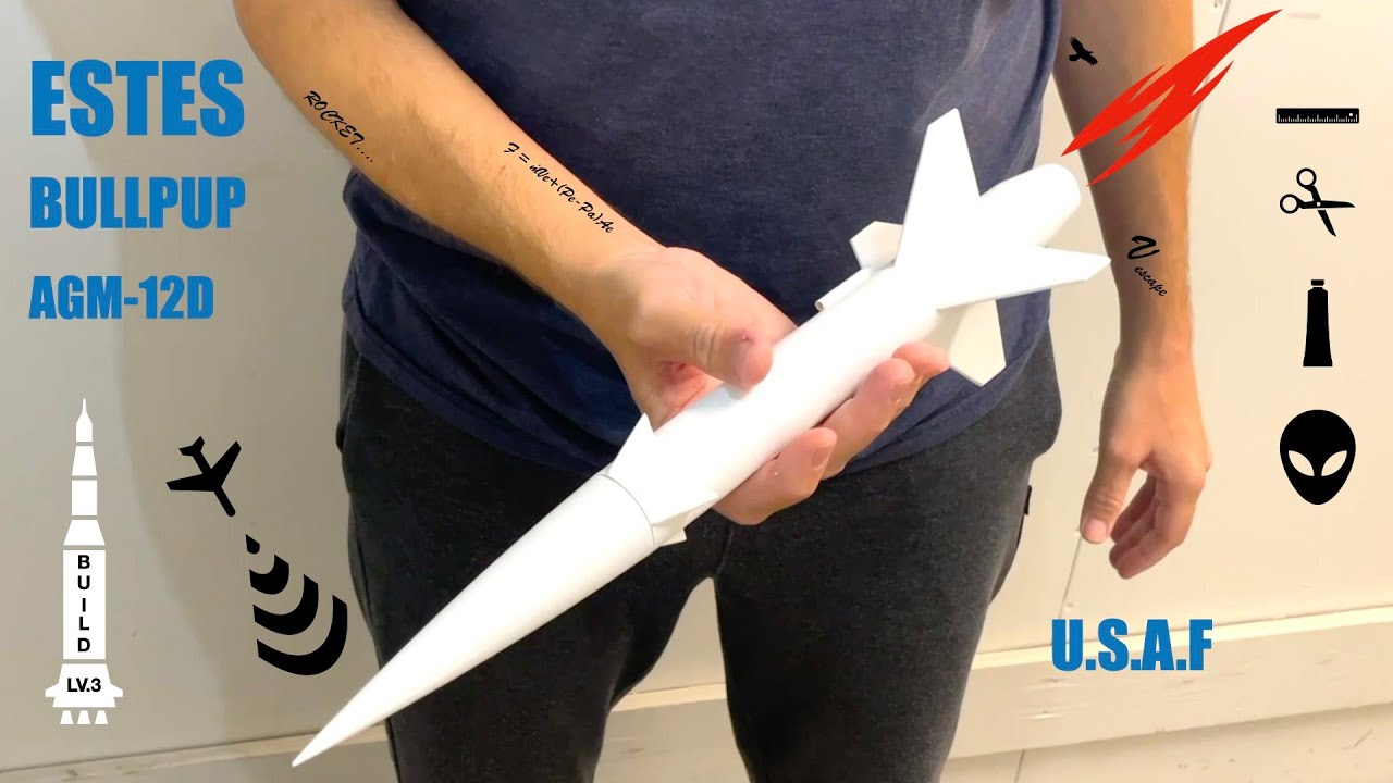 ESTES BullPup AGM-12D Model Rocket Build