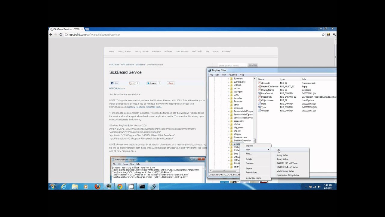 SickBeard as a Windows Service - HTPCBuild.com