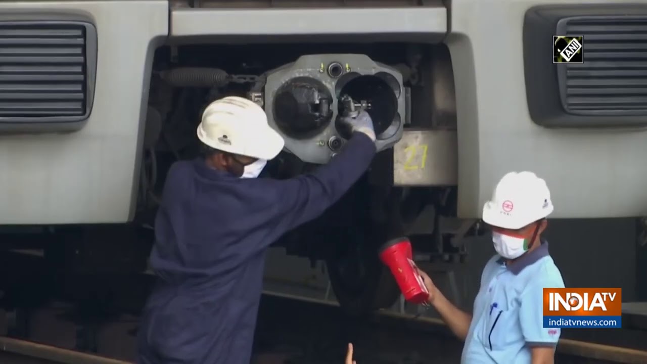 Sanitisation work underway ahead of Delhi Metro's reopening
