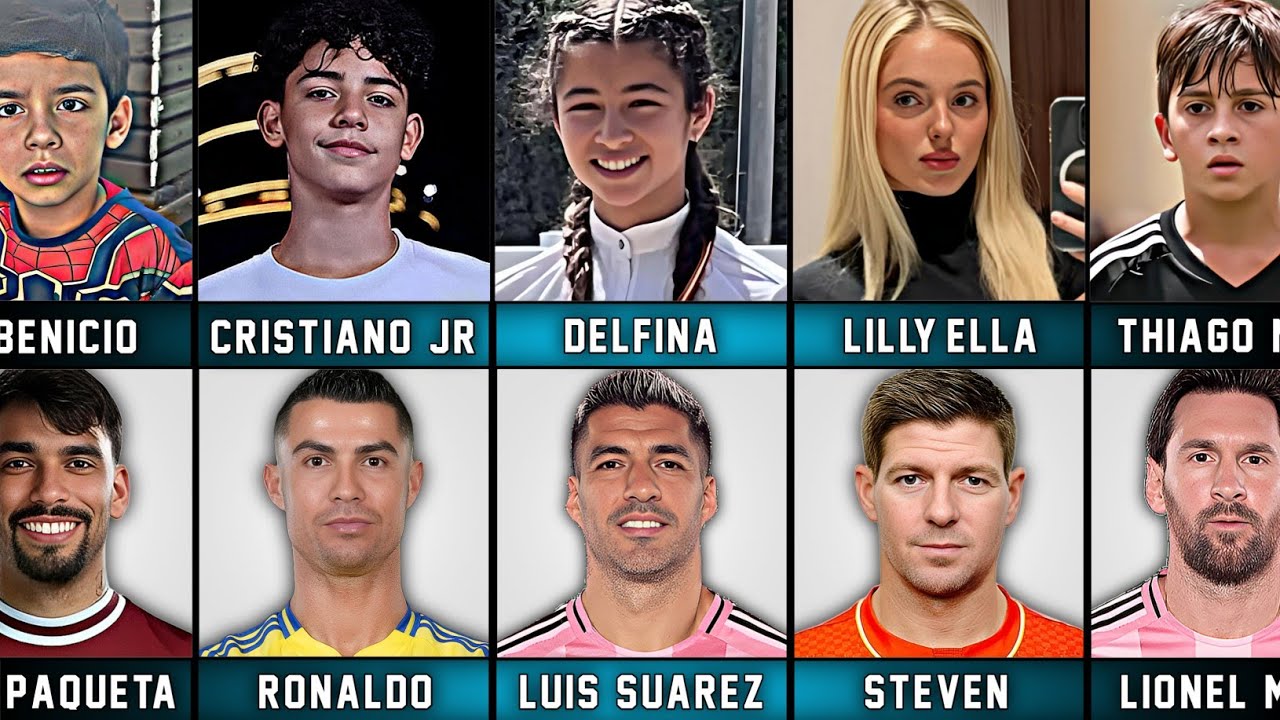 Famous Footballers and Their First Son/Daughter