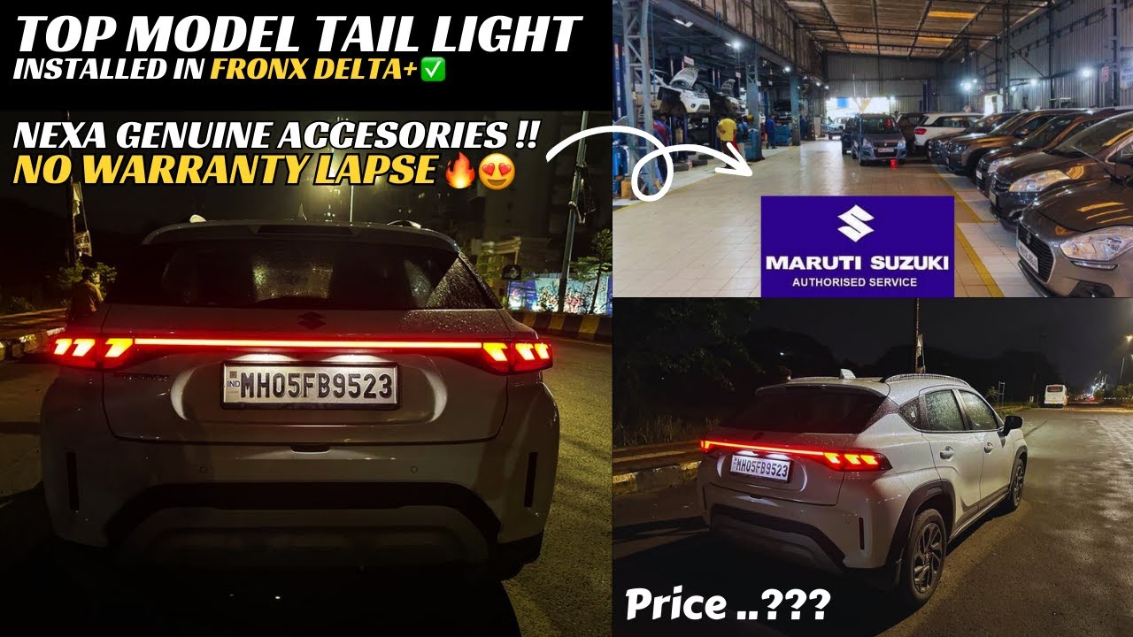 FRONX CONNECTED TAIL LIGHT INSTALLED IN DELTA+ | NEXA GENUINE ACCESSORIES | DELTA+ TO TOP MODEL ❤️‍🔥