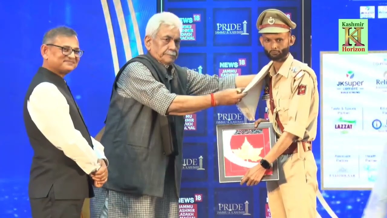 Lieutenant Governor, Shri Manoj Sinha, graced the award ceremony, 'Pride of J&K', 
