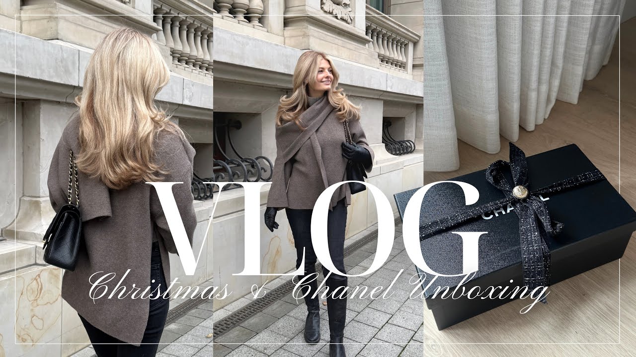 CHRISTMAS VLOG | GESCHENKE SHOPPING, UNSER WEIHNACHTEN & CHANEL UNBOXING | theglazedblonde