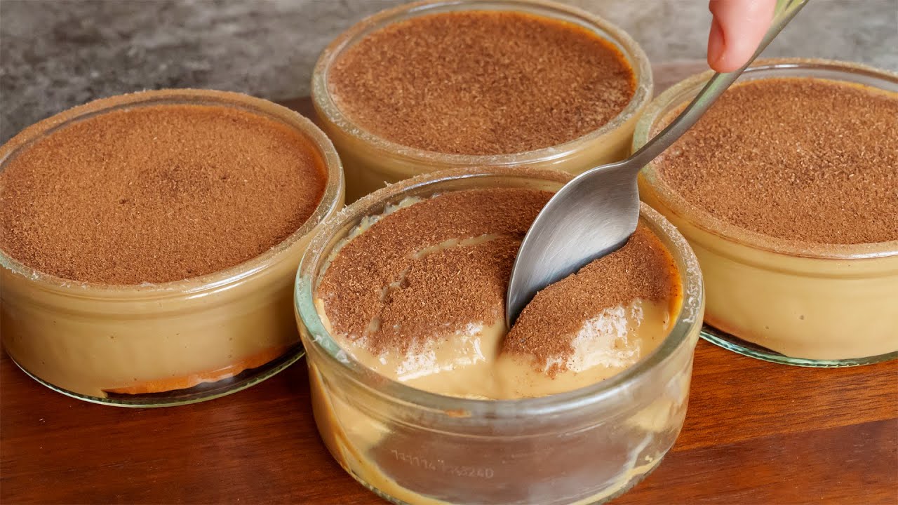 Homemade dessert that I never get tired of eating! Creamy smooth it melts in mouth!