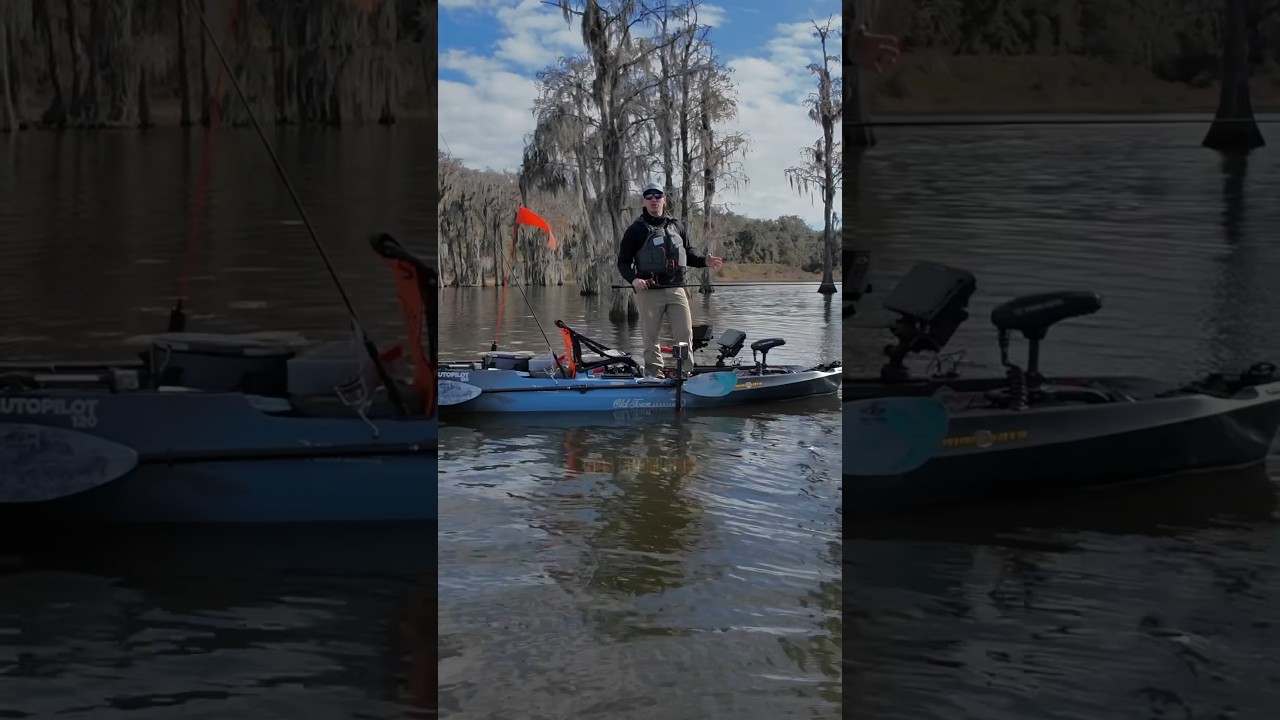 GPS Spot-Lock in a Kayak?!?! 😱 The Old Town Sportsman AutoPilot keeps you on the fish with ease. 💪