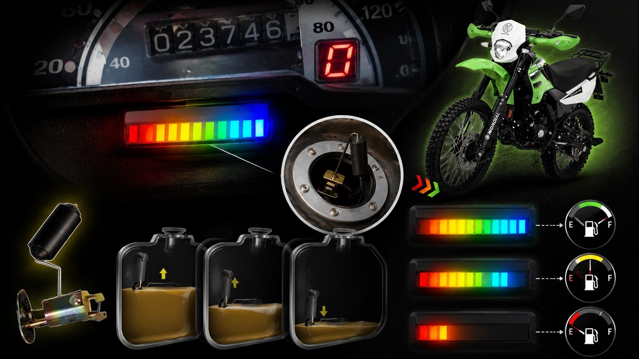make FUEL GAUGE from scratch - shows each level - LM3914