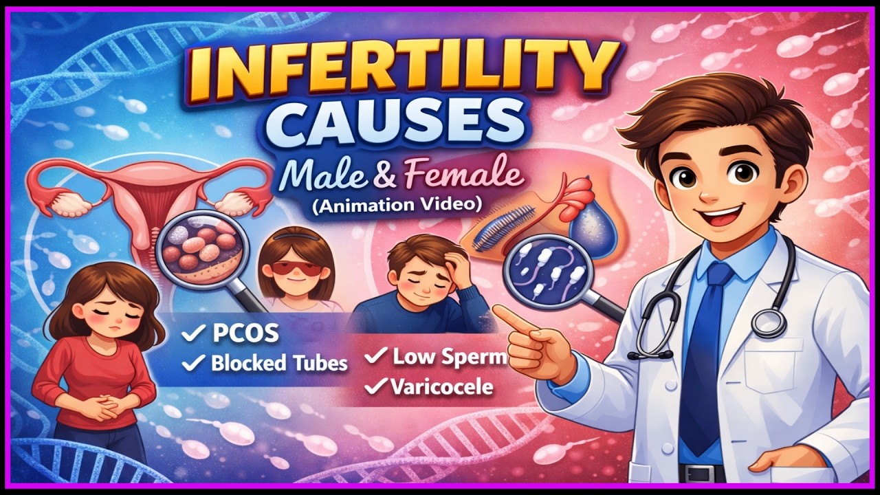 Why Pregnancy Doesn’t Happen? | Infertility – Causes in Male & Female | 3D Medical Animation