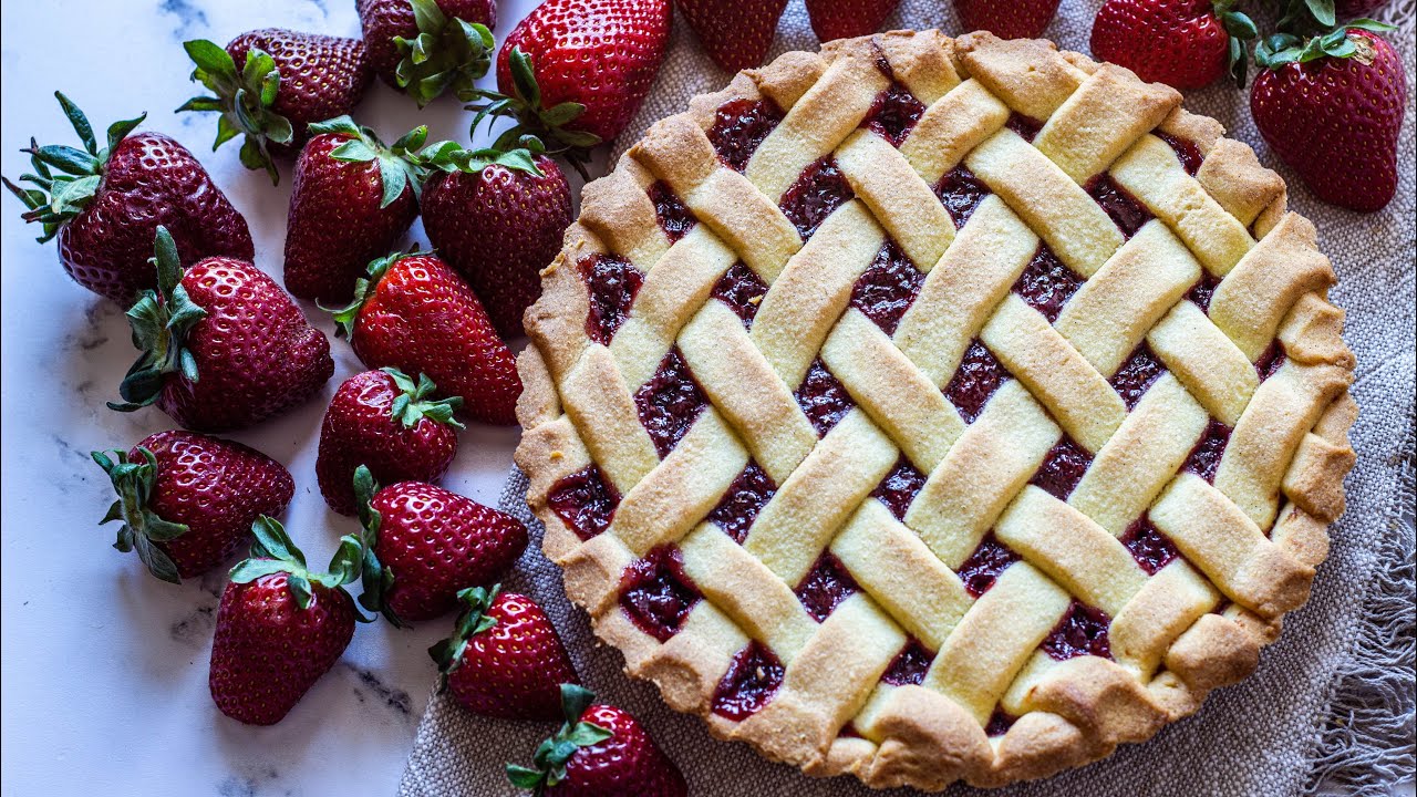Crostata di fragole, ricetta con semola di grano duro
