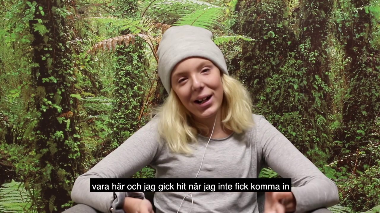 Ung på Bredsands fritidsgård