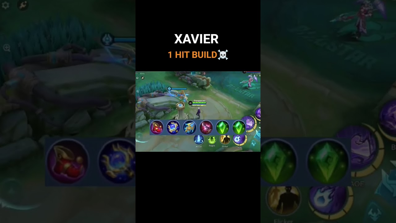 XAVIER 1 HIT BUILD☠️#mobilelegends #mlbb #mlbbcreatorcamp #music #foryou #fypシ゚viral