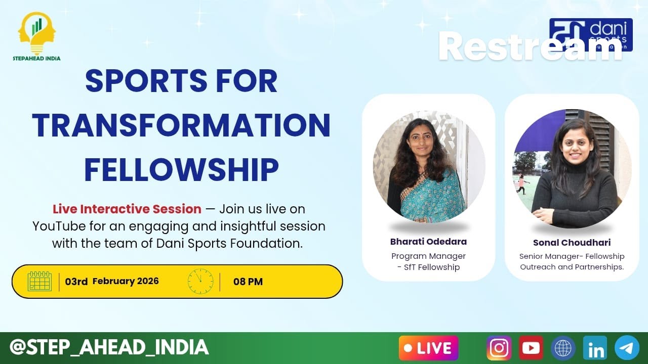 LIVE with Sports for Transformation (SfT) Fellowship Recruitment Team